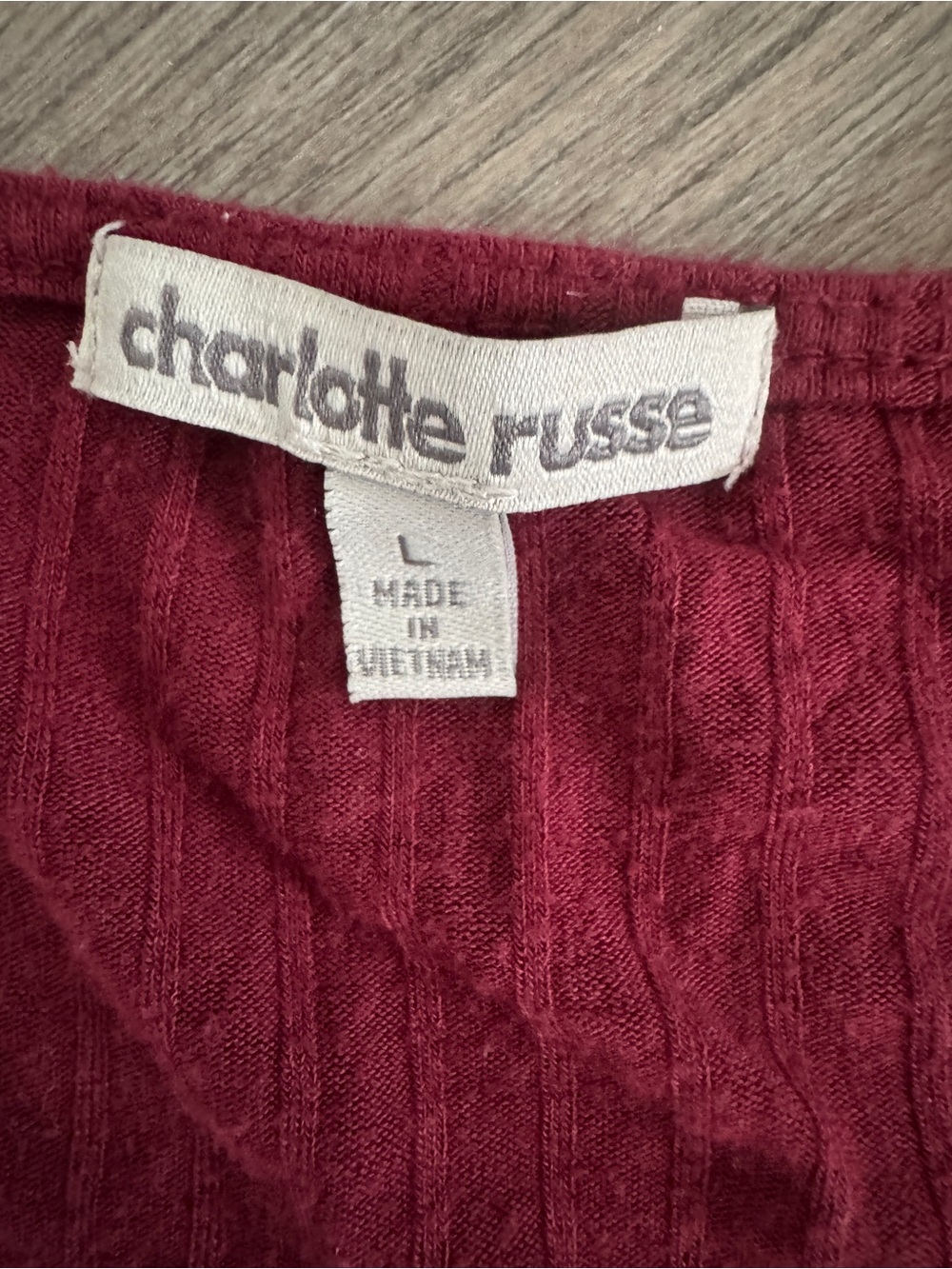 Charlotte Russe Burgundy Ribbed Maxi Dress with Scoop Neck - Picture 3 of 7